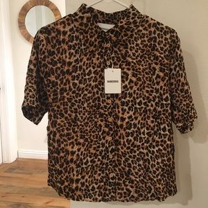 NEW Nanushka Leopard Print Top